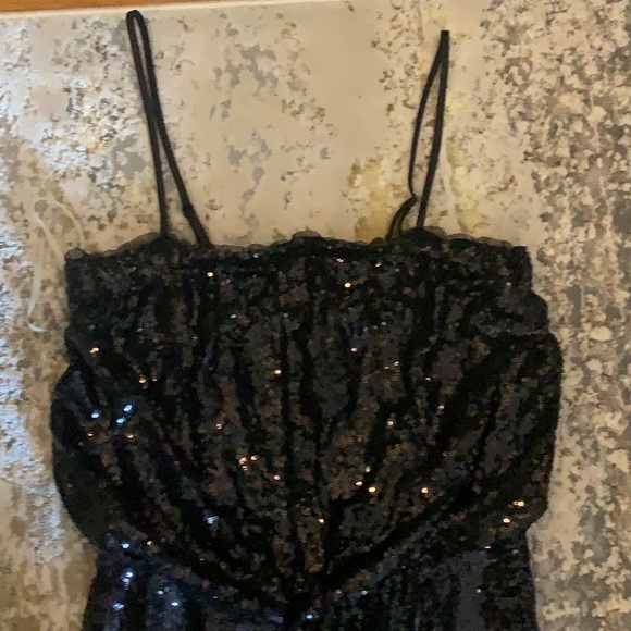 Black sequin jumpsuit. Size 2.JAYGODFREY - Picture 4 of 13